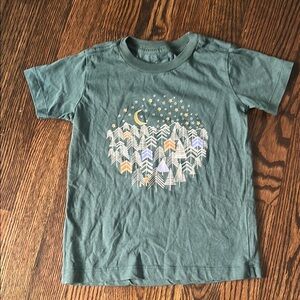Pact Kids' Nature Graphic Tee - Forest Green